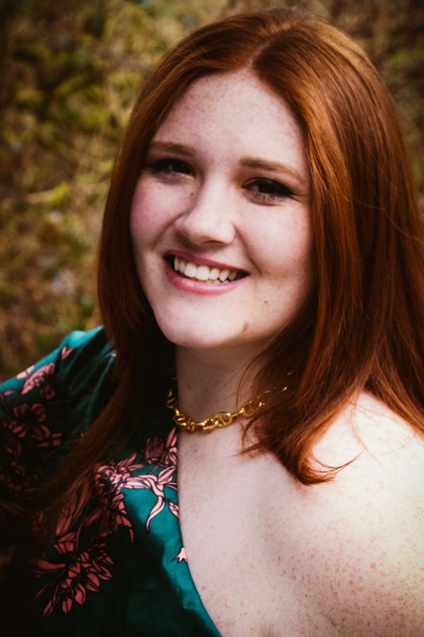 Crescent necklace portrait